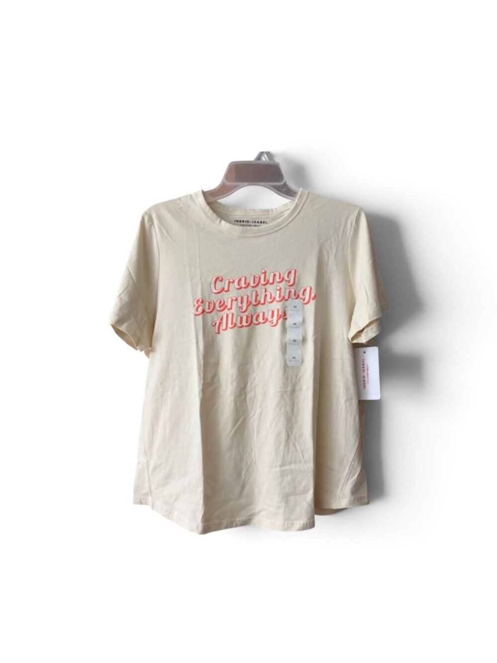 Women's Short Sleeves Tee, Ingred & Isabel, M, L & XL, Beige, NWT